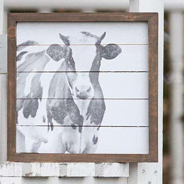 Simply Farmhouse Cow Sign - The Fox Decor